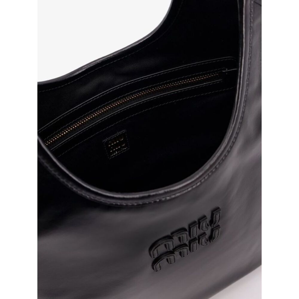 Miu Miu Women Ivy Leather Shoulder Bag - Picture 4 of 5